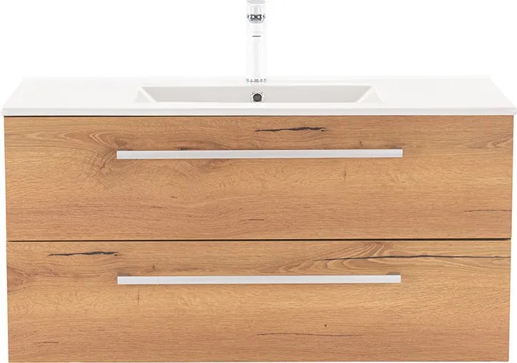 Vario Clam 100 alsó szekrény mosdóval antracit-tölgy