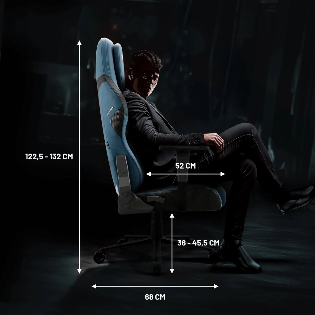Gamer szék Normal Size, kék-fekete: Diablo X-One Prime Meta Ocean