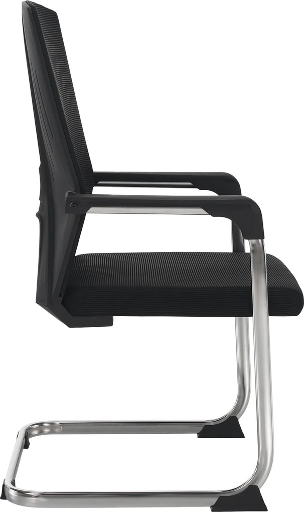 Tárgyalószék, fekete, RAVIL