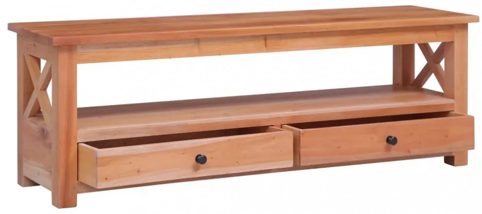 tömör mahagóni TV-szekrény 115 x 30 x 40 cm