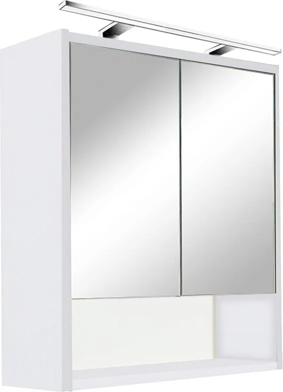 Luna 60 felső tükrös szekrény fehér