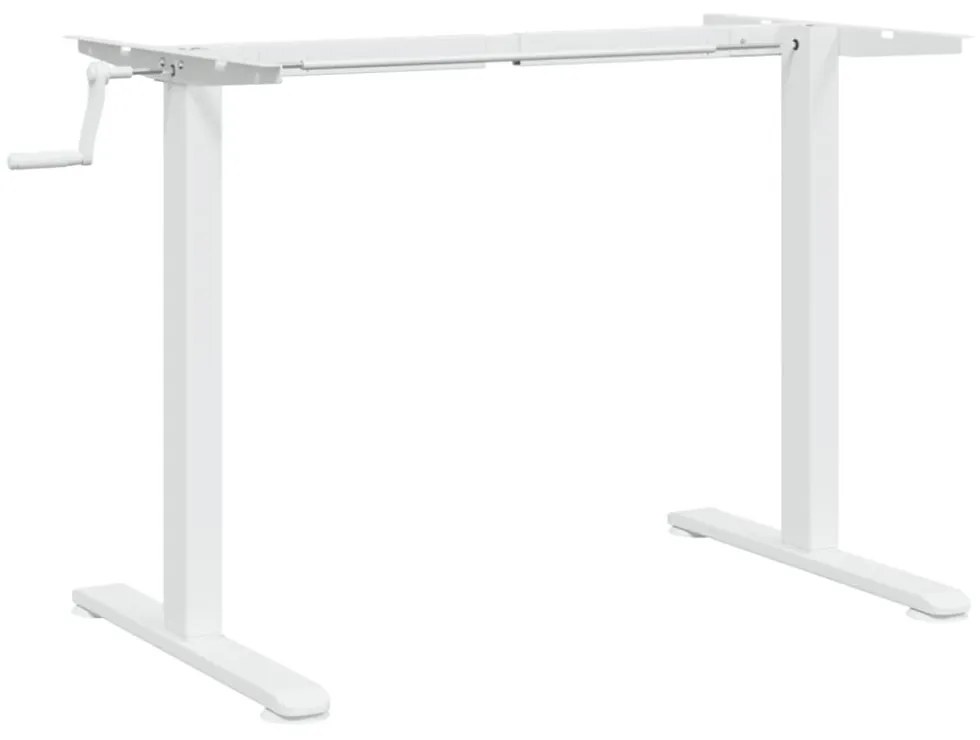 fehér acél álló asztalváz (94-135) x 60 x (70-114) cm