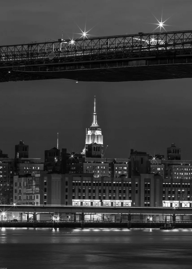 Poszter 50x70cm Esti panoráma Alsó-Manhattan 2, Assaf Fran