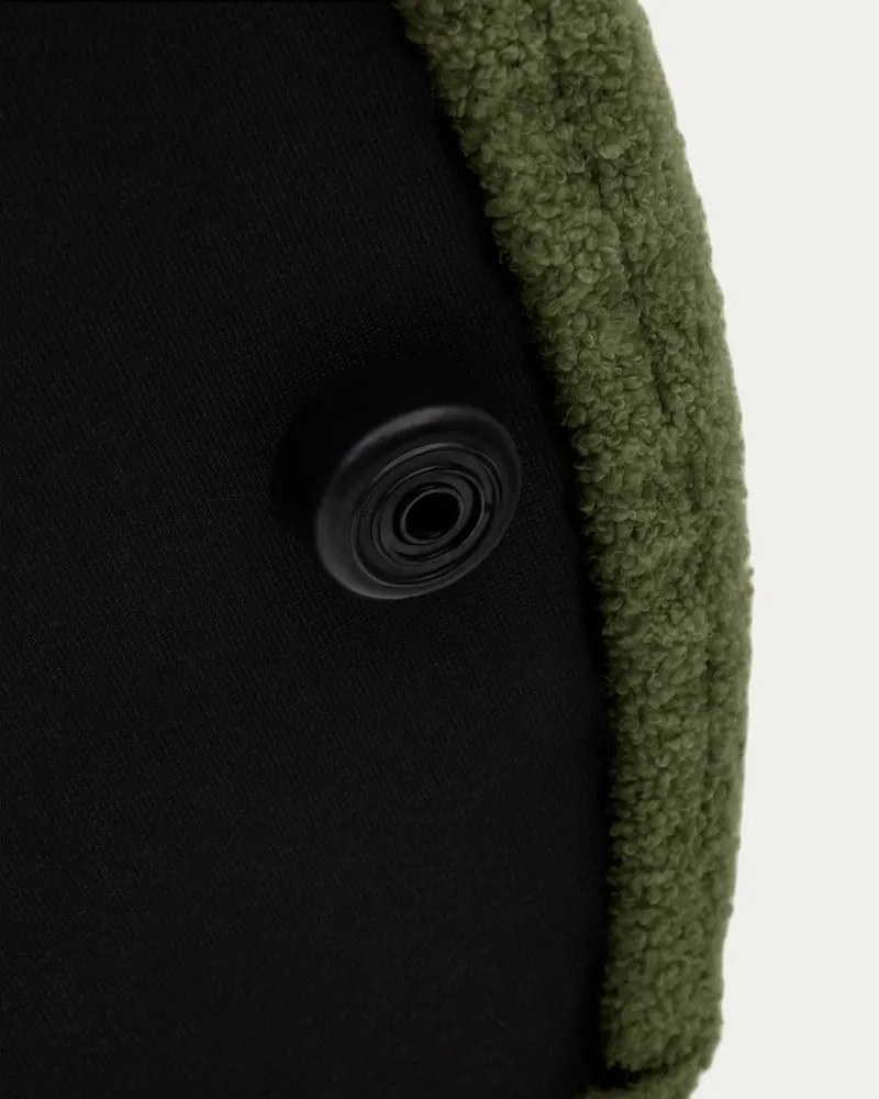 Zöld buklé puff Kaeli – Kave Home