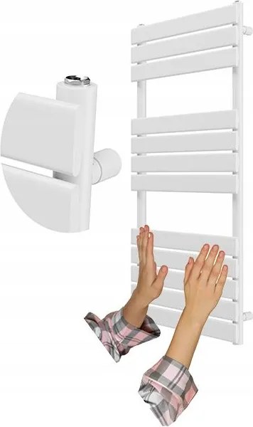 Fürdőszobai Radiátor Fehér Létra 120x60 cm Radiátor Modern Oslo