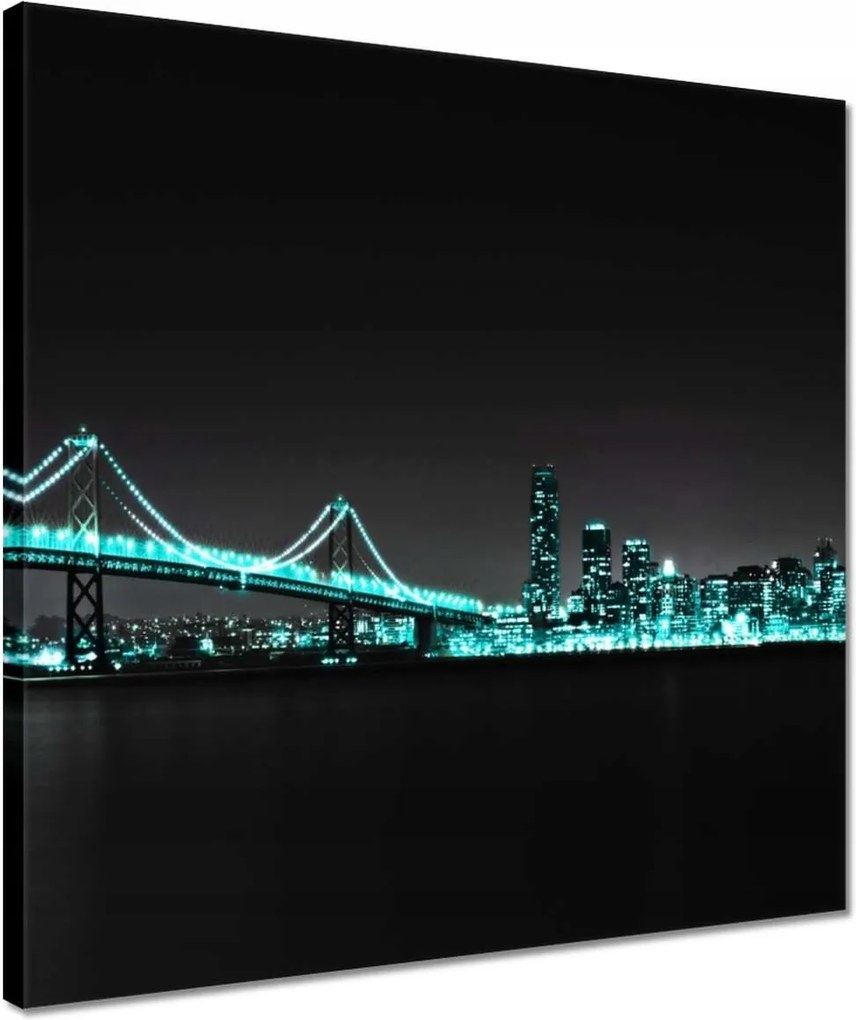 Vászonkép 40x40 Türkiz fények