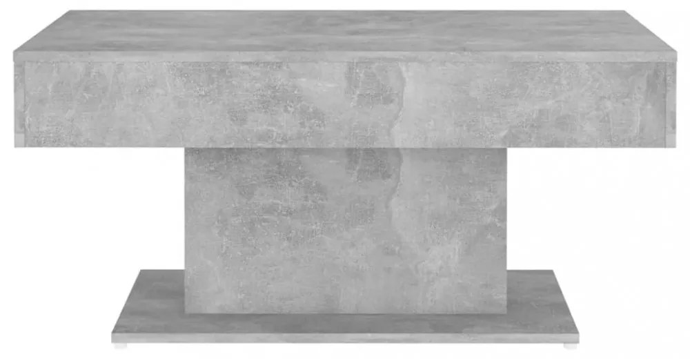 betonszürke szerelt fa dohányzóasztal 96 x 50 x 45 cm