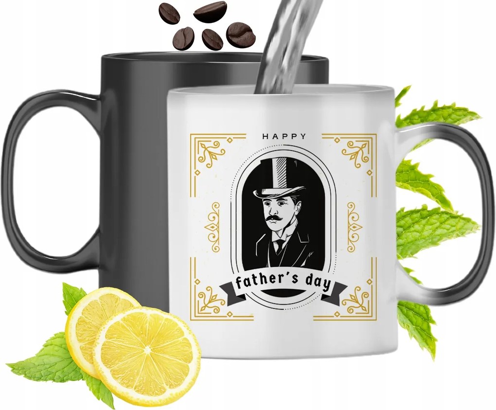 Mágikus Bögre Apukáknak Színváltós Nyomtatott Fotóval