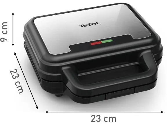 Tefal - Szendvics készítő ULTRA COMPACT 3in1 700W/230V fekete/króm