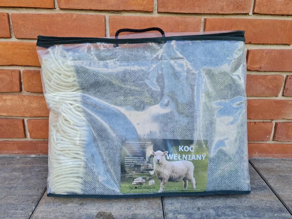 Gyapjú takaró rojtokkal 150x200 Diagonal új-zélandi gyapjú grafit