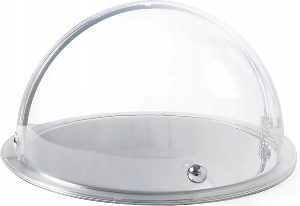 Display Tálca Kerek Fedéllel Rolltop Bankett Patera Acél