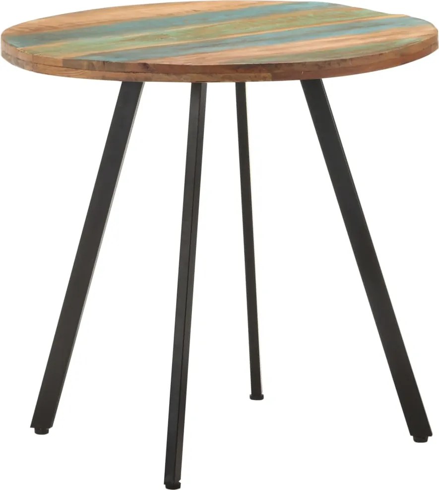 vidaXL tömör újrahasznosított fa étkezőasztal 80 cm