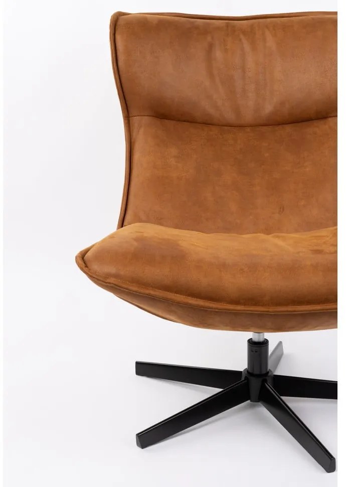 Konyakbarna forgó fotel John – White Label