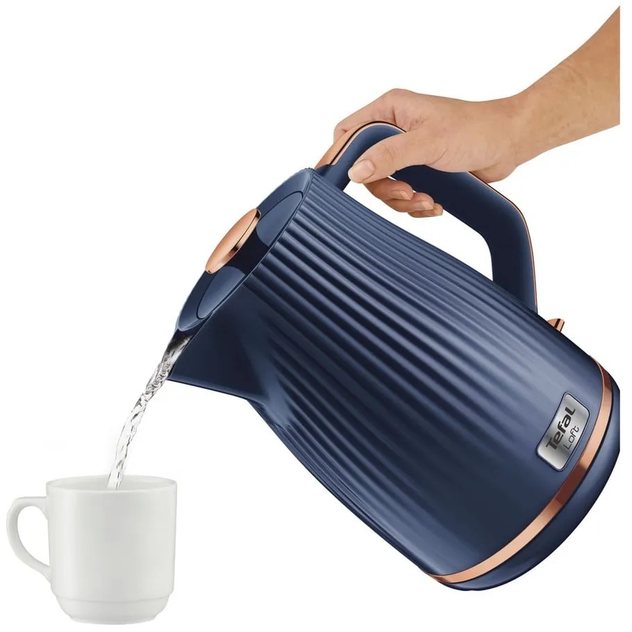 Sötétkék vízforraló 1,7 l Loft KO251430 – Tefal