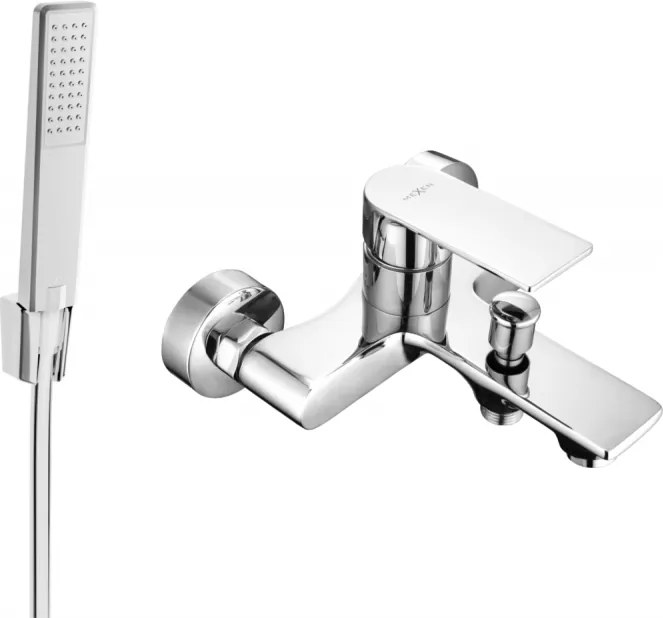 Mexen Royo R72 kádtöltő csaptelep zuhanykészlettel, króm - 7223R72-00