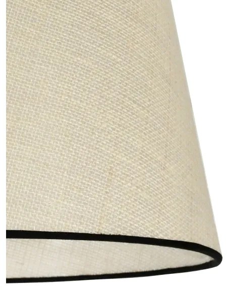 Duolla - Csillár zsinóron YUTE 1xE27/15W/230V átm. 38 cm szürke/fekete