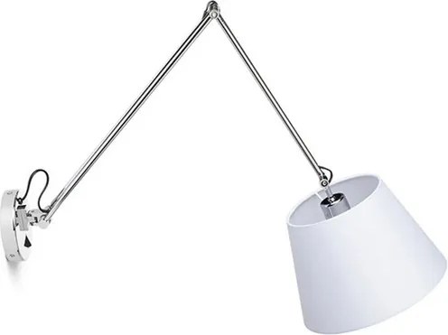 RENDL ASHLEY nástěnná bílá chrom 230V LED E27 15W