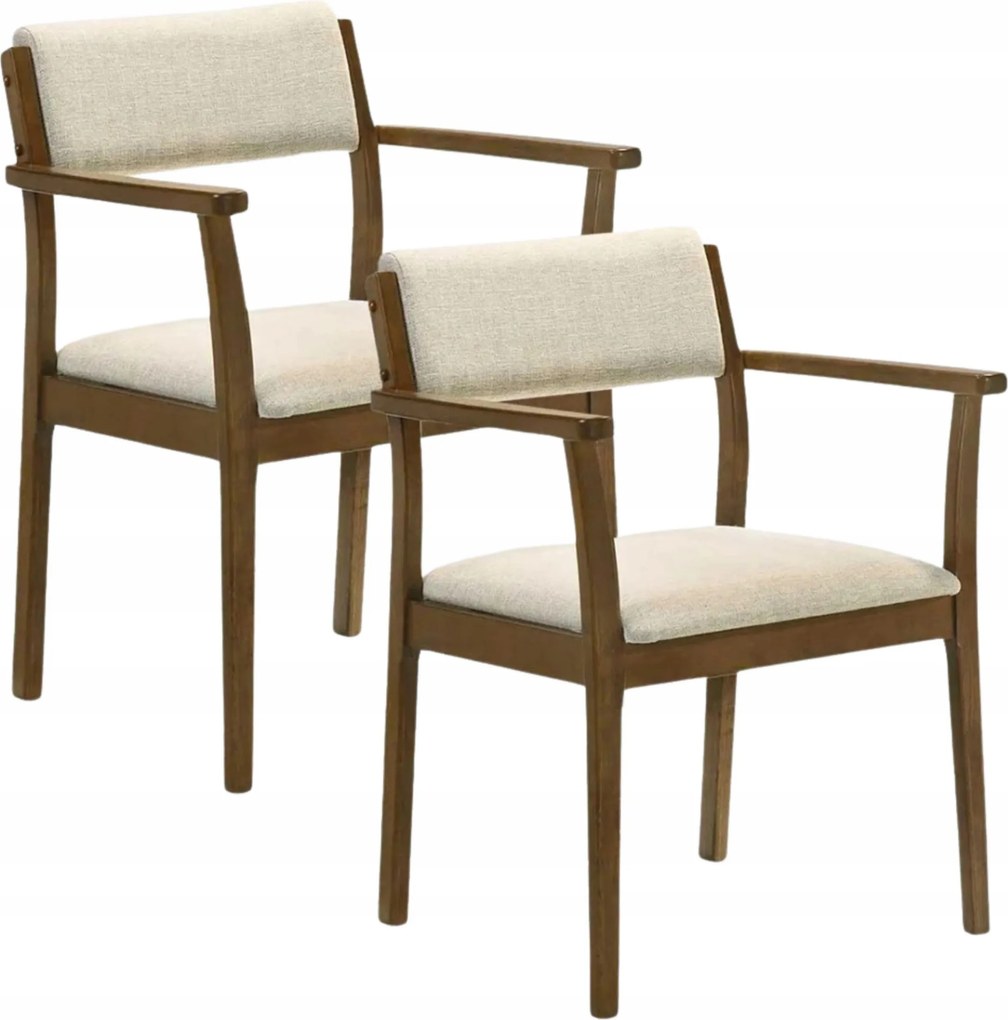 2 db-os étkezőszék szett Pahkel kaucsukfa 56,5x62,5x84,5 Homla