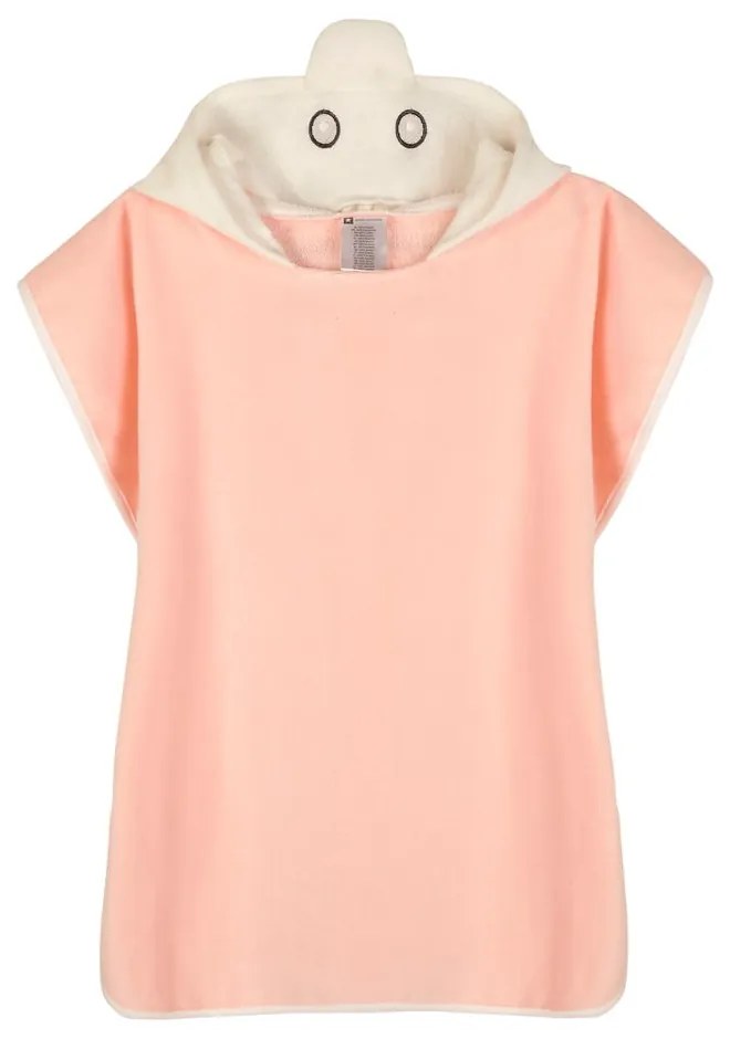 Rózsaszín pamut gyerek fürdőponcsó Lola – Good Morning