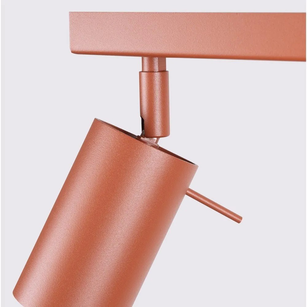 Téglavörös spotlámpa 6x81 cm Etna – Sollux