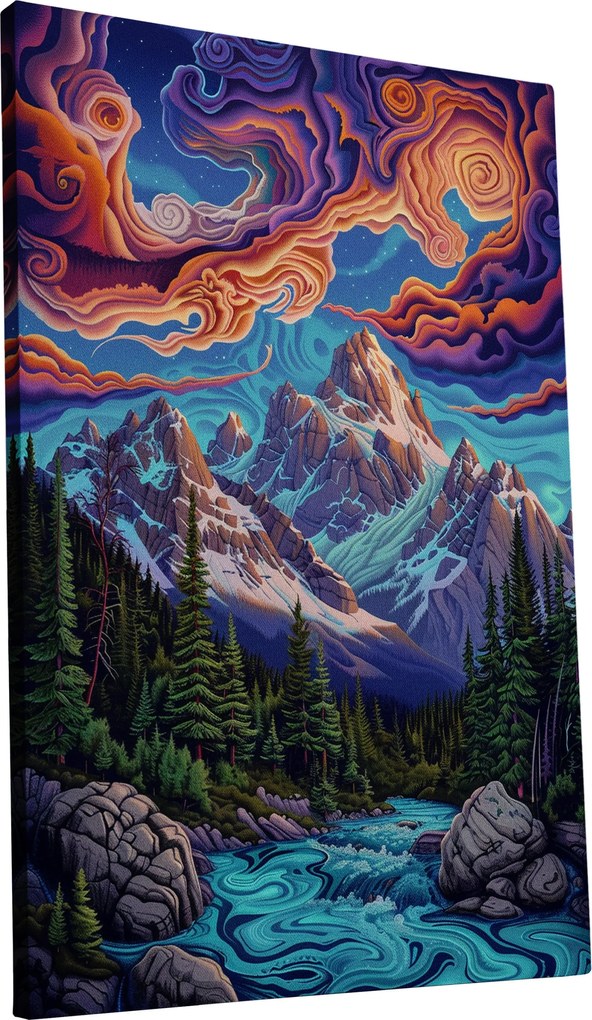 Vászonkép Festői Hegyi Tájkép otthon nappali szoba 40x60