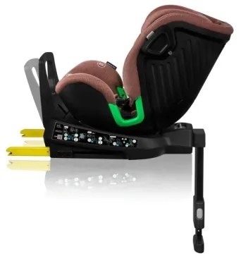 Lionelo - HARMONY i-Size forgatható autós gyerekülés alappal 40-150 cm téglavörös