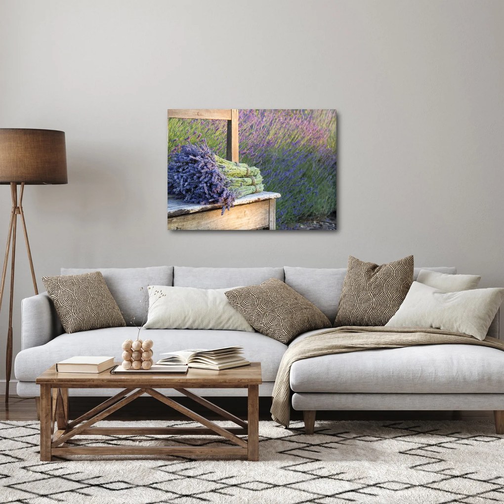Kép - Levendula csokrok (70x50 cm)