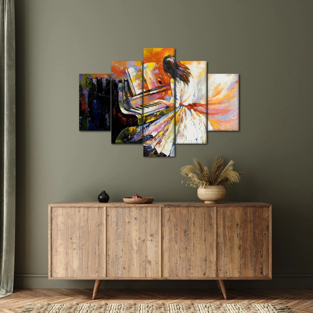 Kép - Egy nő zongorázása (150x105 cm)