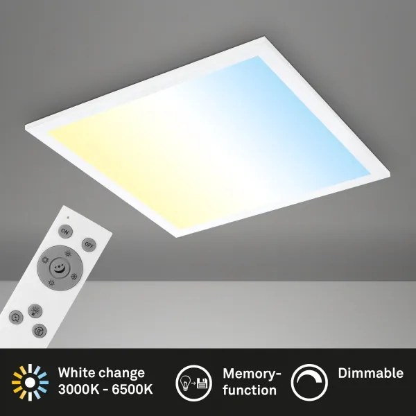 Brilo - LED Dimmelhető mennyezeti lámpa LED/21W/230V 38x38 cm fehér