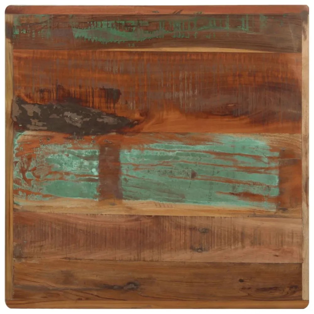 tömör újrahasznosított fa bisztróasztal 60 x 60 x 76 cm