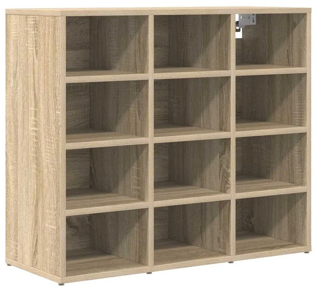 Cipősszekrény polcokkal sonoma tölgy 77.5 x 30 x 67 cm Faanyag