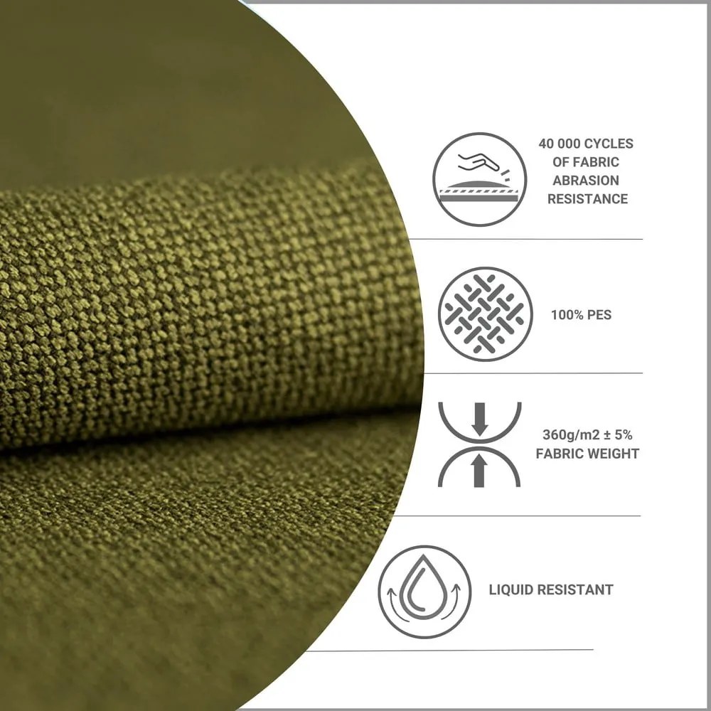 Zöld kárpitozott ágyneműtartós franciaágy ágyráccsal 140x200 cm Noto – Maison de Rêve