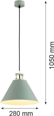 ARGON 4916 ORTE Egyágú Függesztett Lámpa Fém E27 IP20