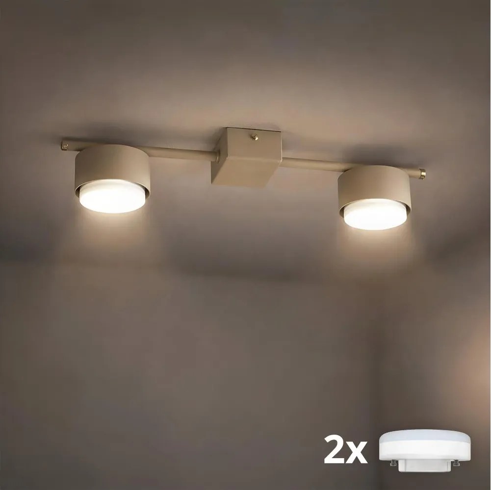 Brilagi - MONO LED spotlámpa 2xGX53/13W/230V bézs