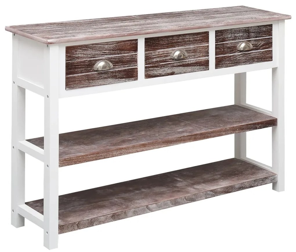 Antik barna fa tálalószekrény 115 x 30 x 76 cm
