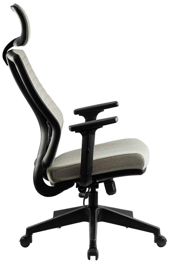 Ello ergonómikus szövet irodai forgószék deréktámasszal, fejtámasszal