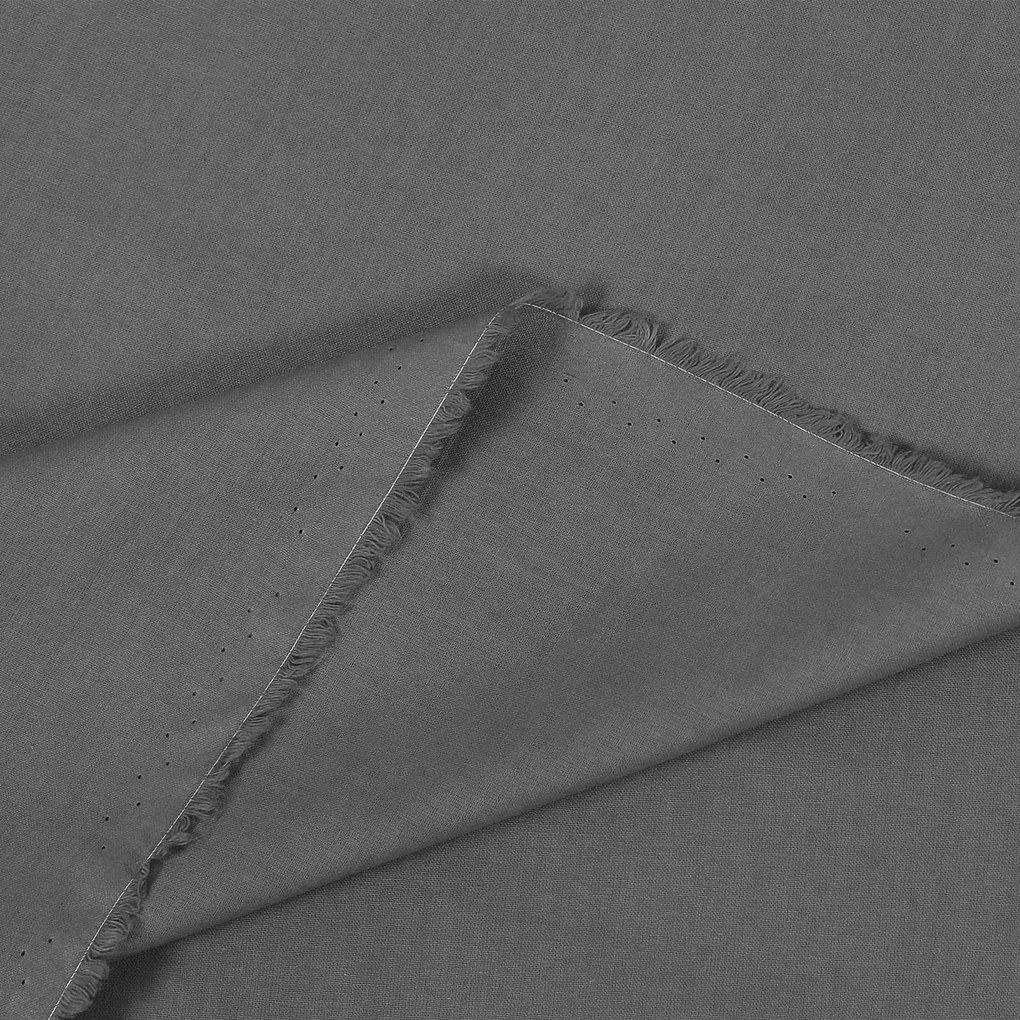 Goldea egyszínű pamutvászon suzy - sötétszürke 160 cm
