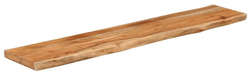 tömör akácfa téglalap alakú fali polc 90 x 20 x 2,5 cm