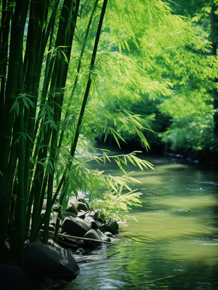 Poszter 75x100cm Bambusz nyugalom