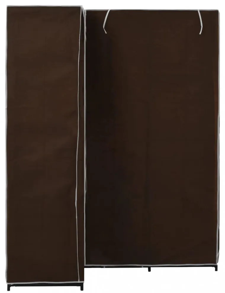 barna sarokruhásszekrény 130 x 87 x 169 cm