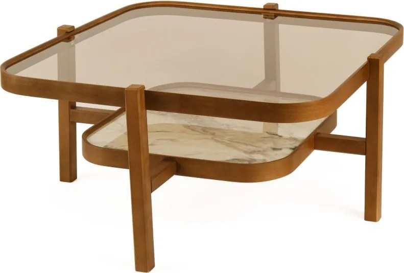 Olimpus 90 - Walnut, White Marble