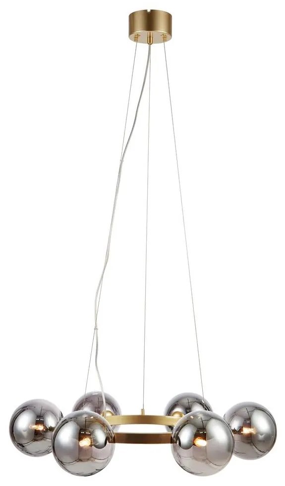 Markslöjd 108050 - Csillár zsinóron CIRCLE 6xG9/20W/230V arany