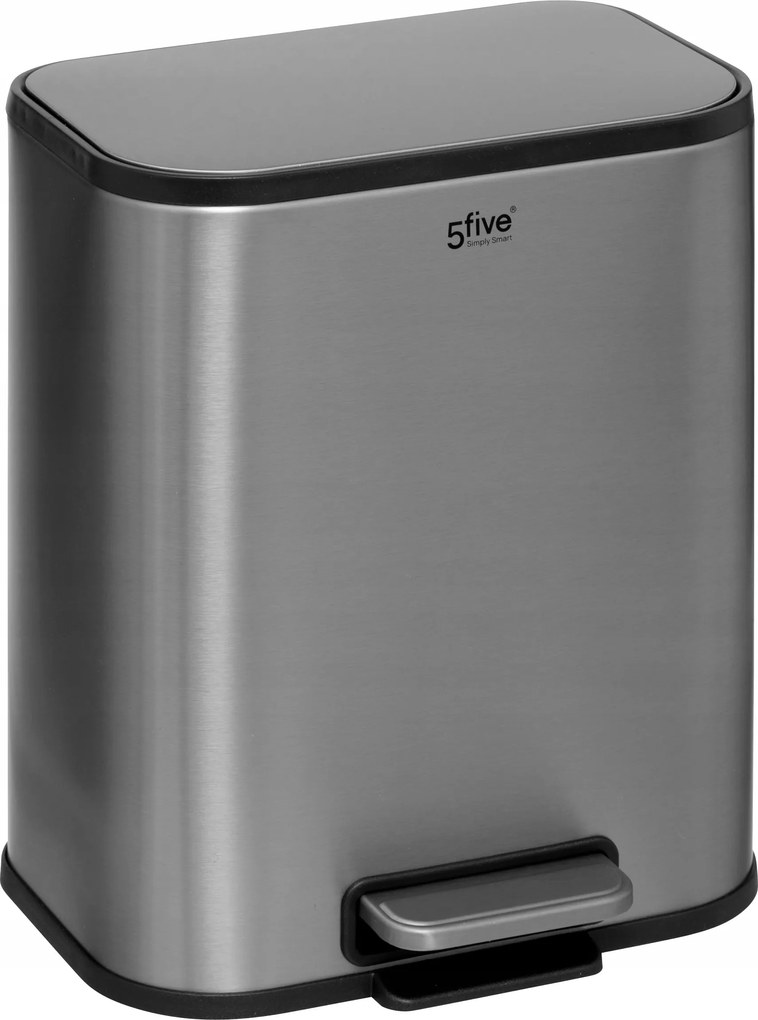 Egyrekeszes szemeteskosár 5L Gris dekoratív rozsdamentes acél dekoratív