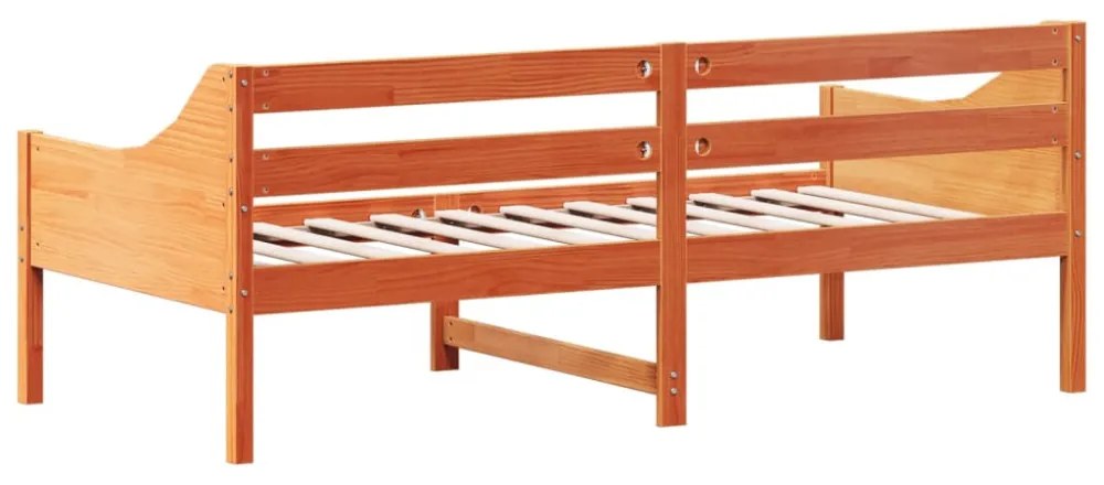 kanapéágy ágy matrac viaszbarna 75x190 cm tömör fa fenyőfa