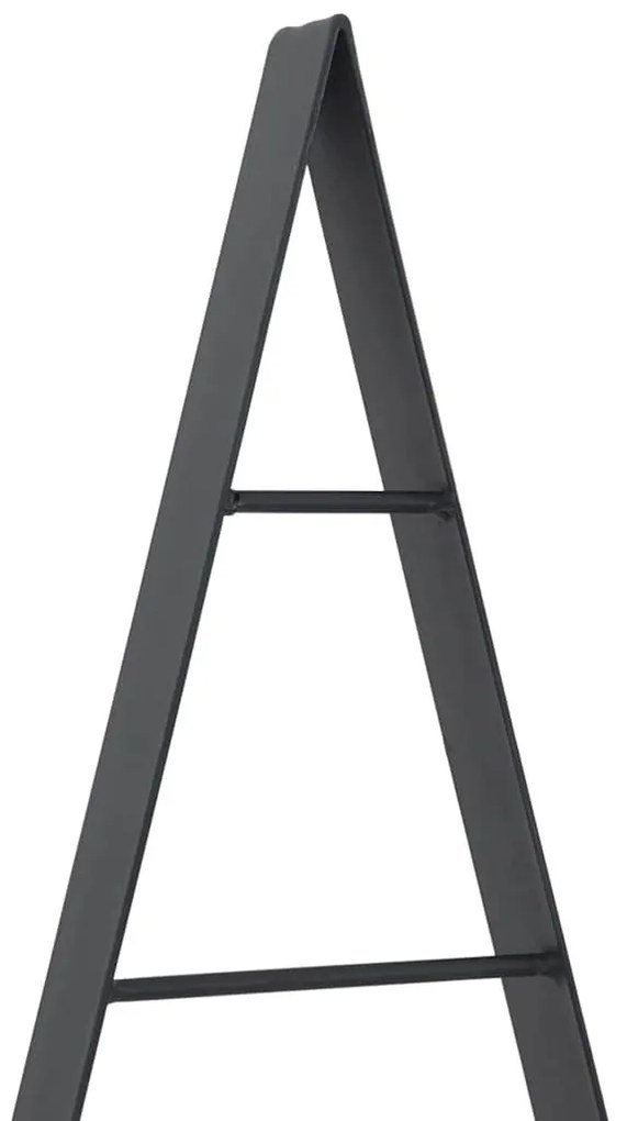 Fém karácsonyfa állvánnyal Fekete 90 cm Acél