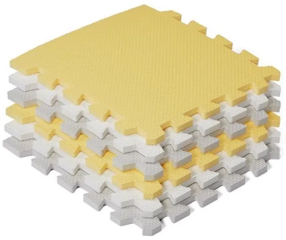 KINDERKRAFT LUNO 30 db szürke/sárga hab puzzle játék