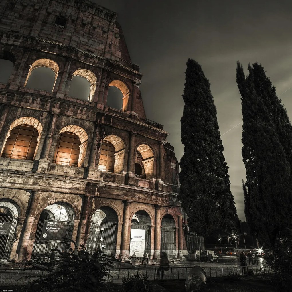 Poszter 40x40cm Híres Colosseum Rómában 5, Assaf Frank
