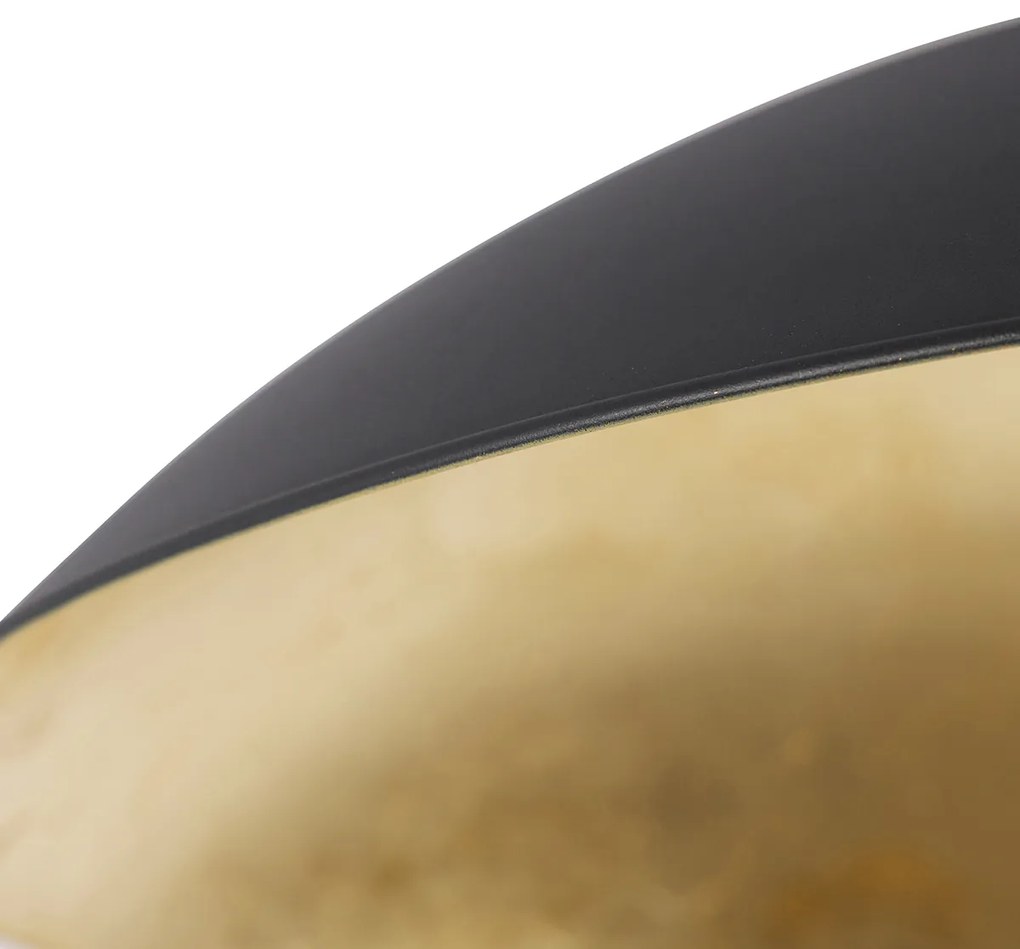 Okos mennyezeti lámpa fekete arannyal 60 cm, WiFi A60 - Emilienne