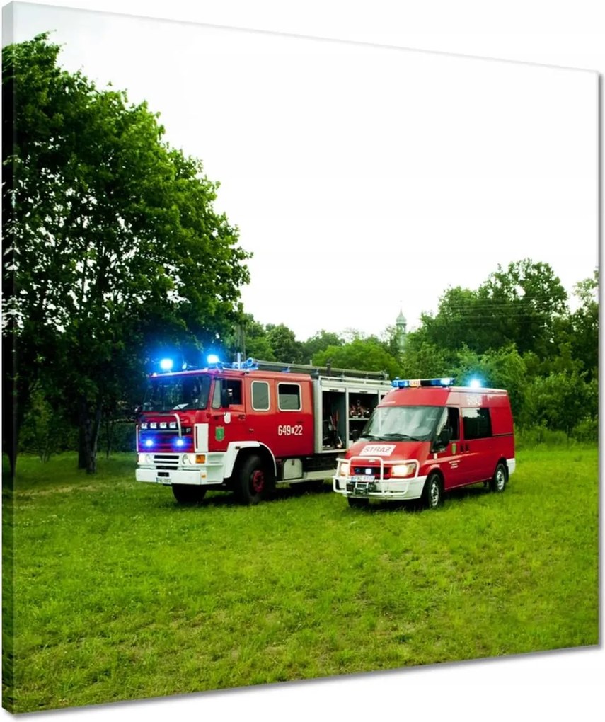 Vászonkép 50x50 Tűzoltóság