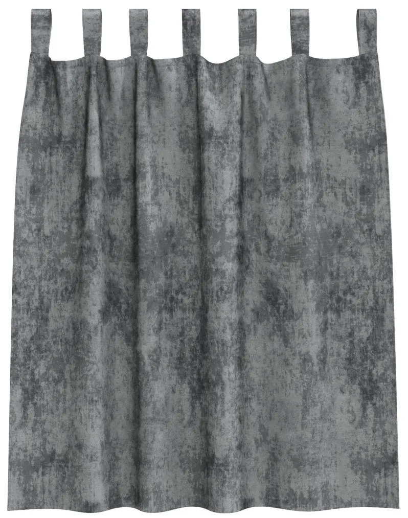 2 db gombfüles szürke függöny 140x140 cm